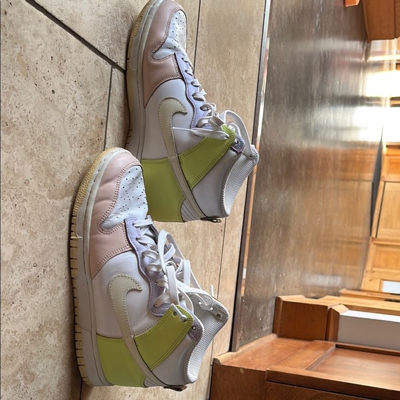 Nike White, Pink, purple, green and Cream Sneakers - Picture 1 of 3